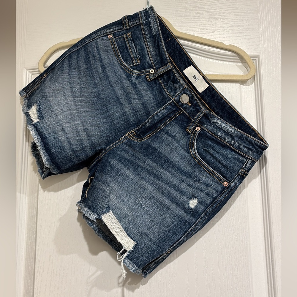 BKE Payton Blue Denim Shorts